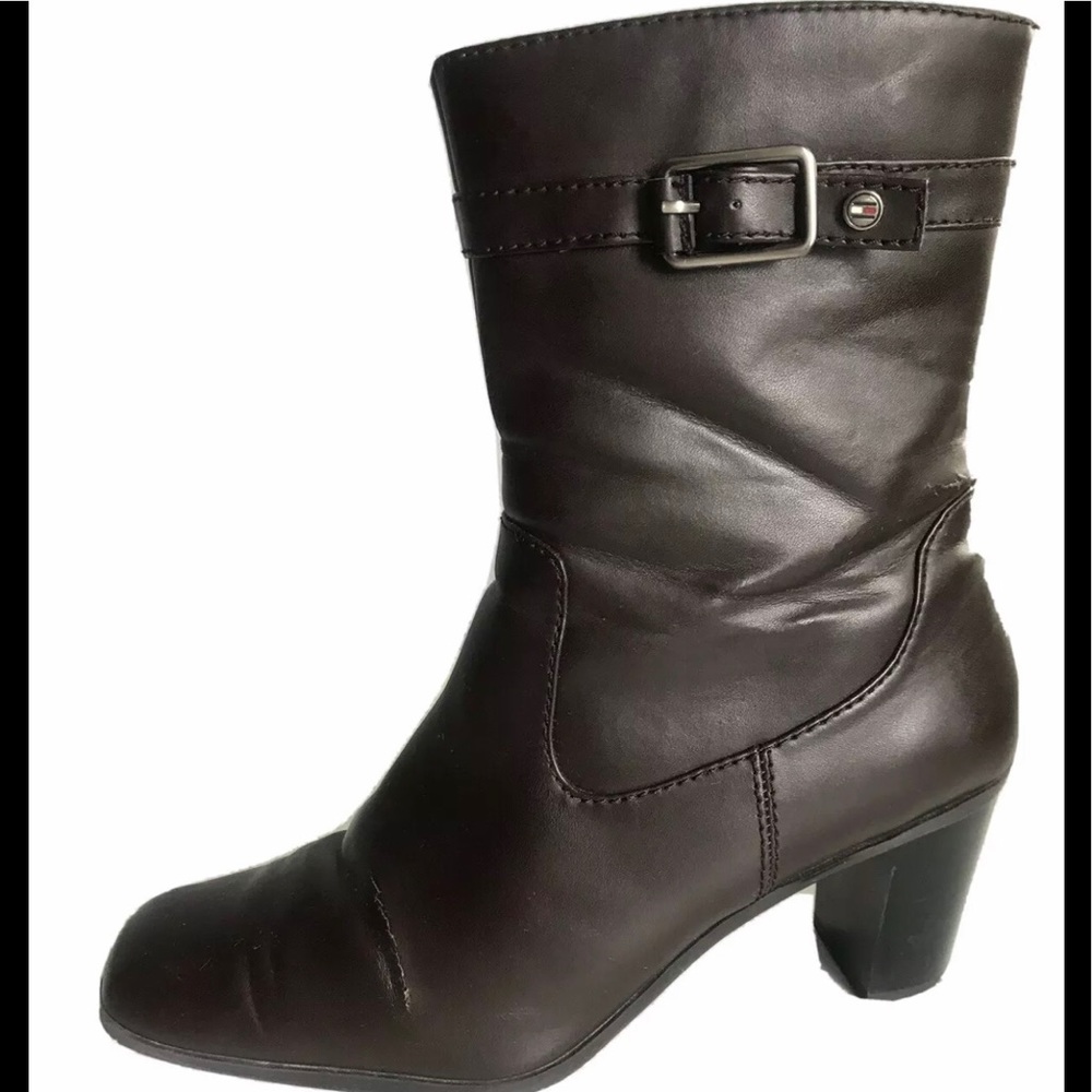 Tommy Hilfiger Women Boots|Vintage Brown Leather
